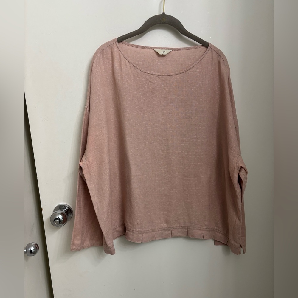 J. Jill pullover with hem detail - please read description carefully!